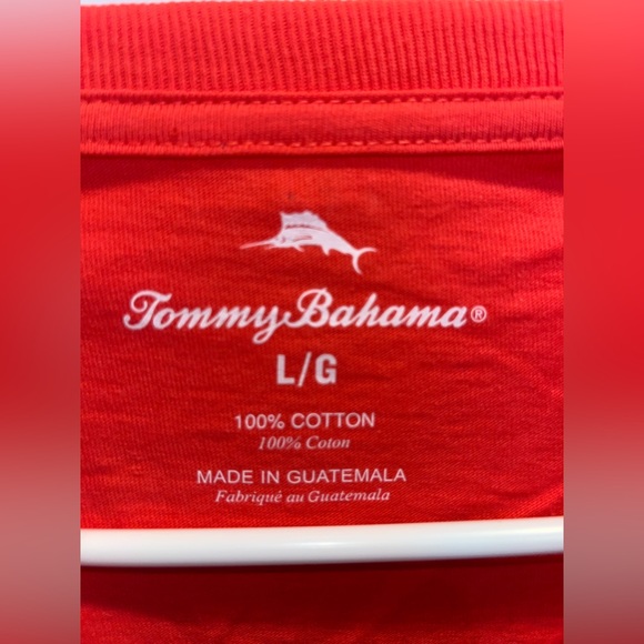 Tommy Bahama International Grounding Shirt Size Large Pink - Picture 3 of 5